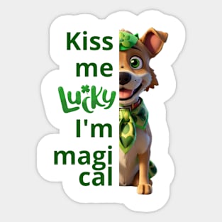 Kiss me, I'm magical Sticker